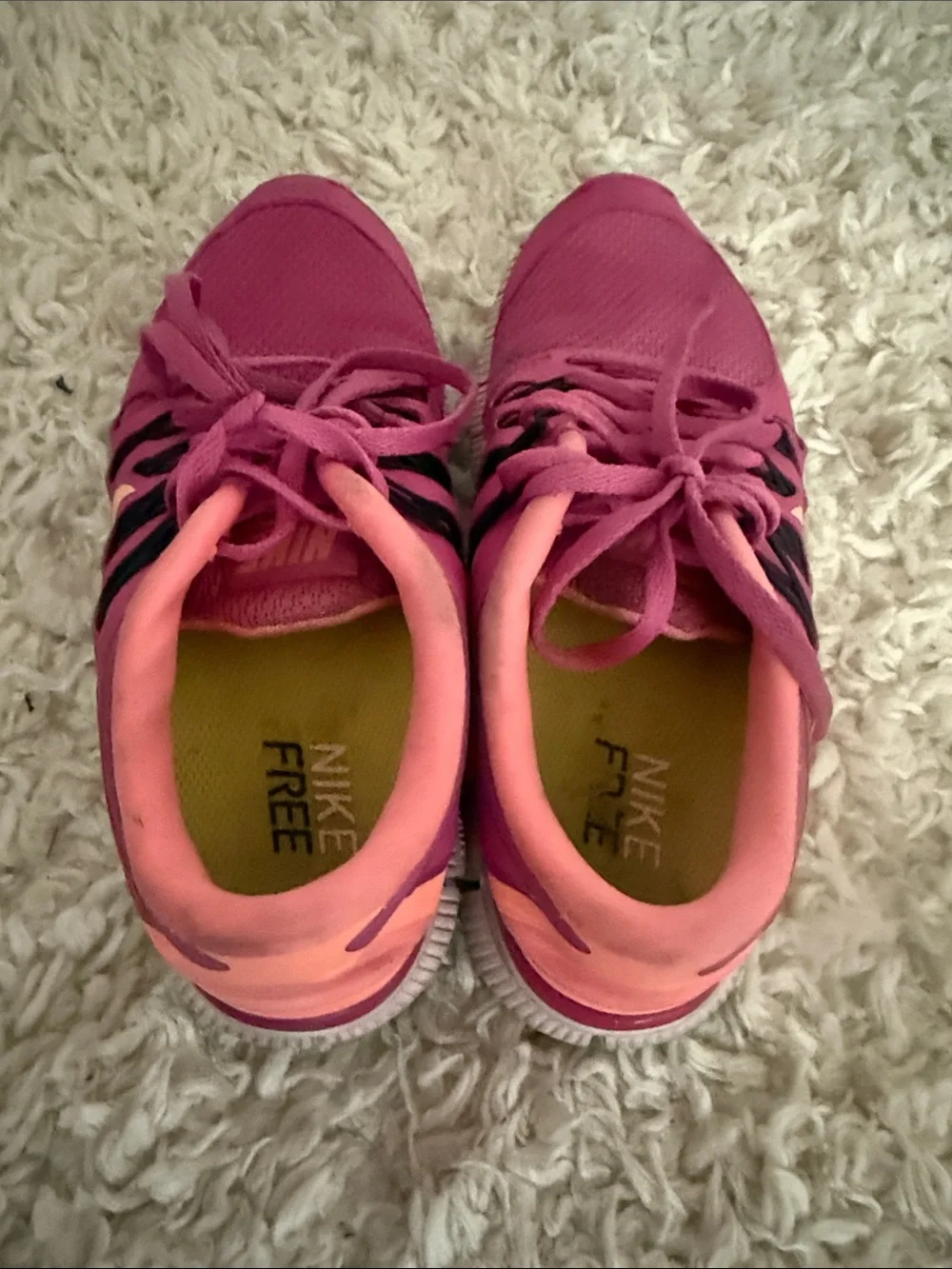 Women's Nike Free Pink Athletic Shoes